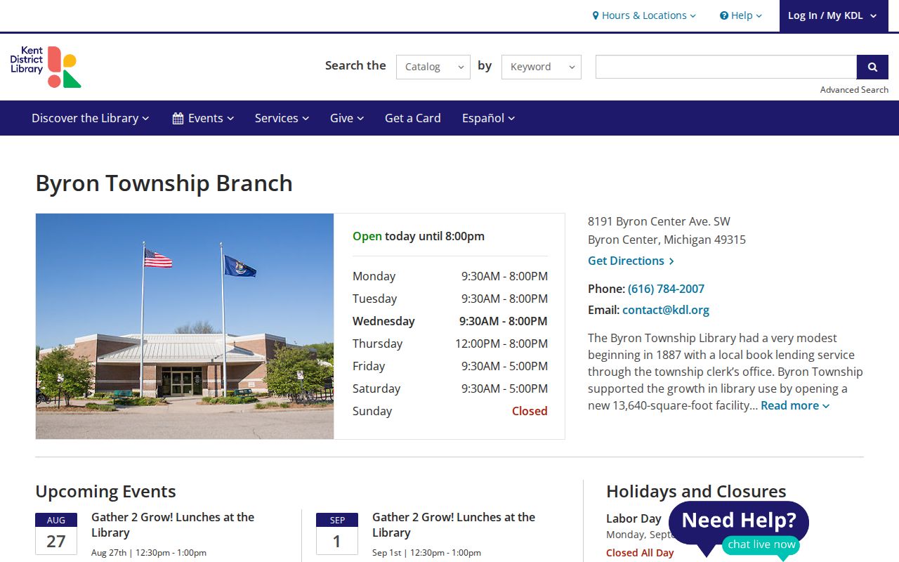 Byron Township city directory research at Byron KDL local history
